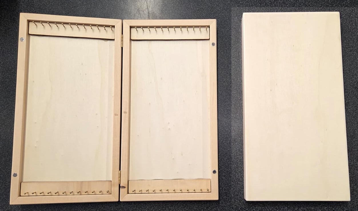 Cassetta porta finali in legno 25 cm