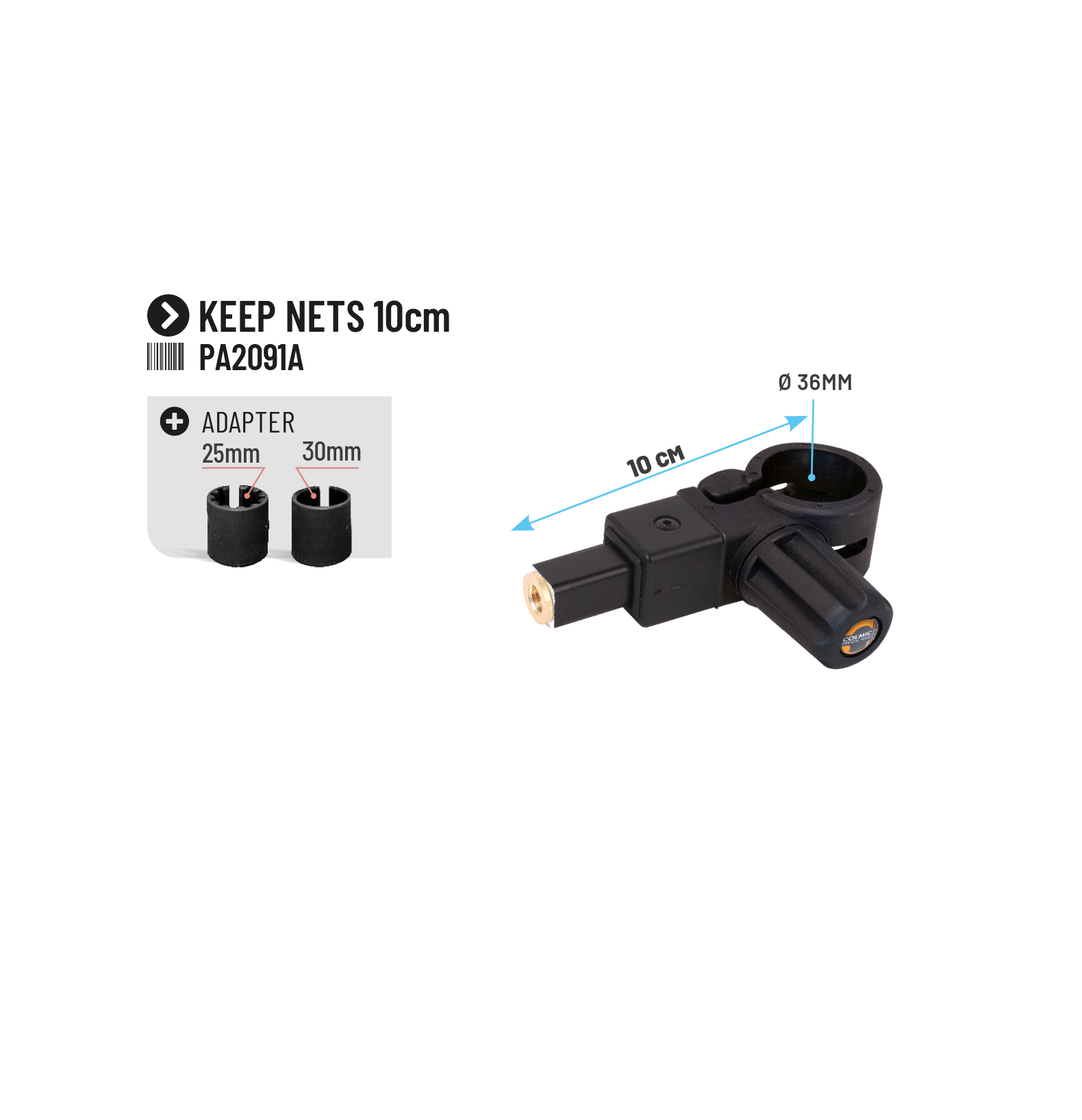 KEEPNET CONNECTOR PER PEDANA