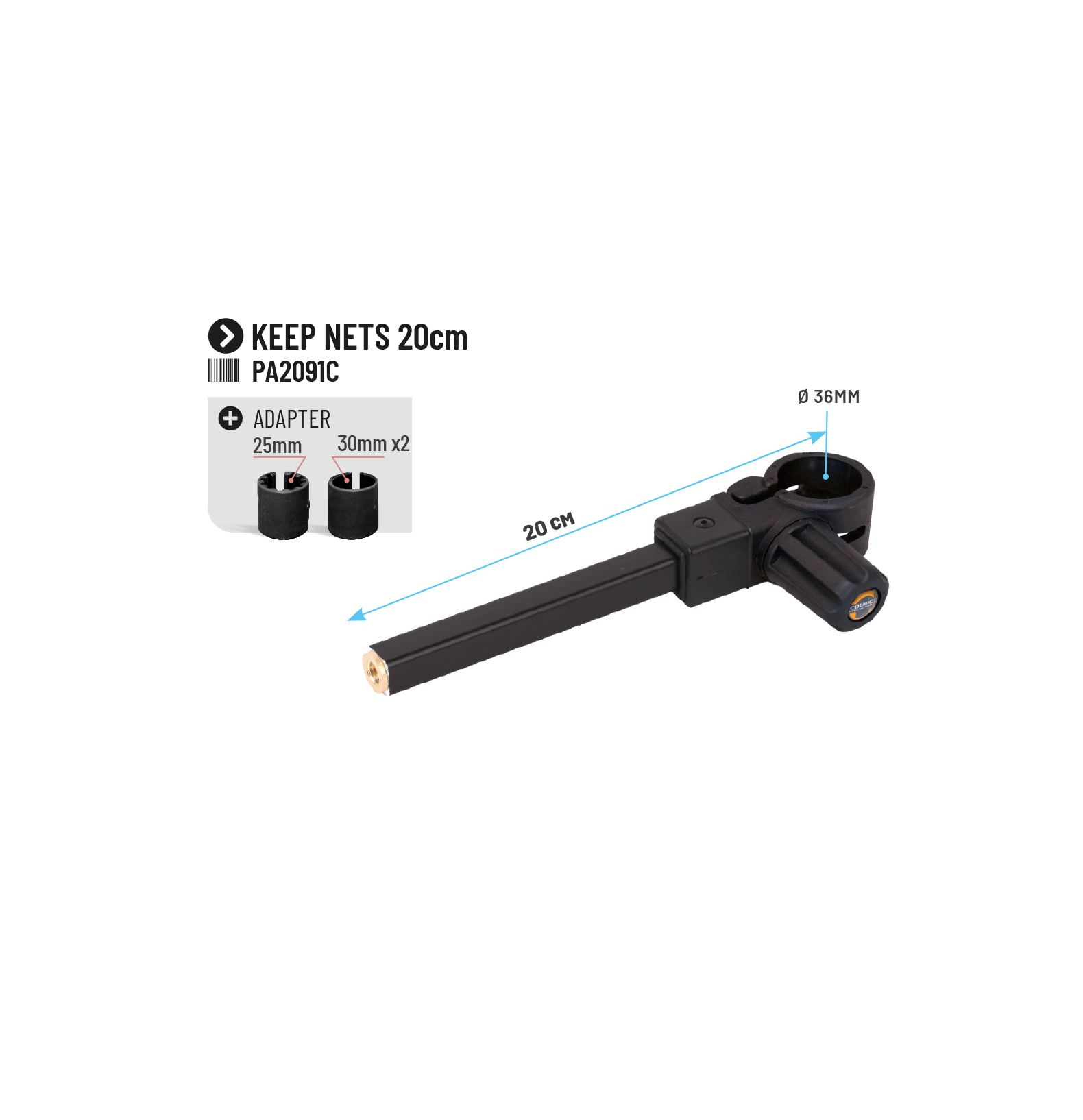 KEEPNET CONNECTOR PER PEDANA